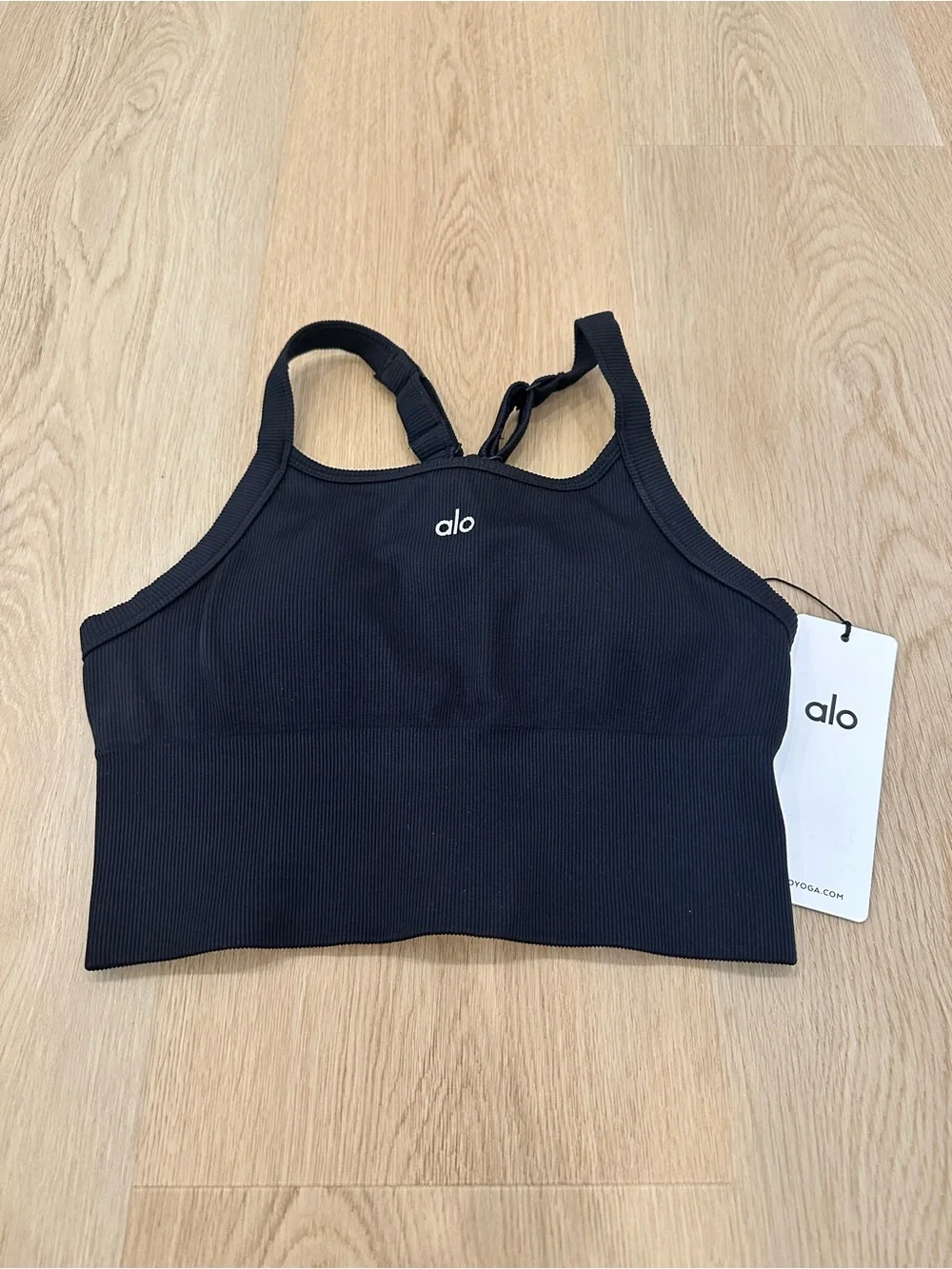 Seamless Ribbed Favorite Bra Tank - Black